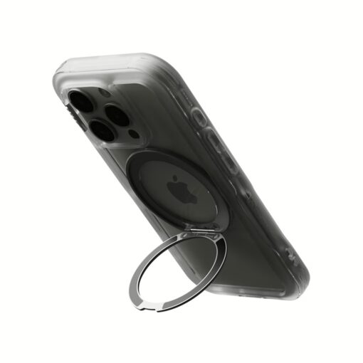 Ples รุ่น Arche Magnetic Ring Stand - เคส iPhone 16 Pro - สี Matt Black (Blue) - Image 6