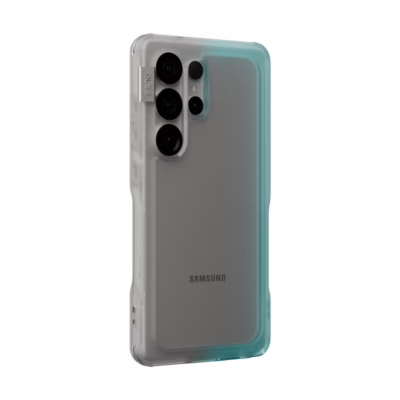 Ples รุ่น Arche TwoFace - เคส Galaxy S25 Ultra - สี Silver/Powder Blue