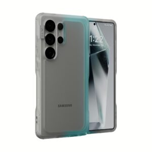 Ples รุ่น Arche TwoFace - เคส Galaxy S25 Ultra - สี Silver/Powder Blue