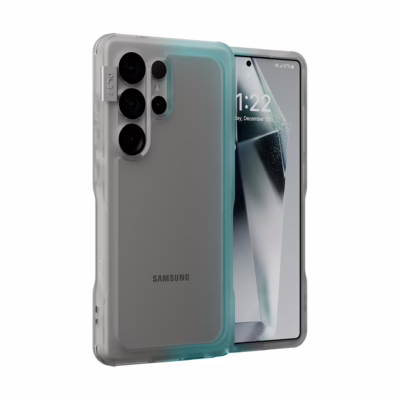 Ples รุ่น Arche TwoFace - เคส Galaxy S25 Ultra - สี Silver/Powder Blue