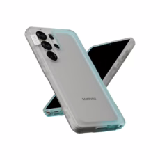 Ples รุ่น Arche TwoFace - เคส Galaxy S25 Ultra - สี Silver/Powder Blue