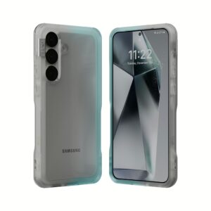Ples รุ่น Arche TwoFace - เคส Galaxy S25 Plus - สี Silver/Powder Blue