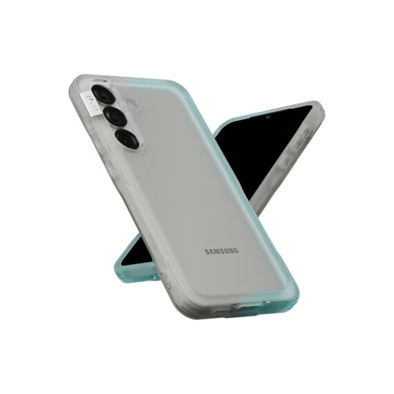 Ples รุ่น Arche TwoFace - เคส Galaxy S25 - สี Silver/Powder Blue - Image 3