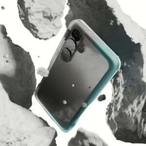 Ples รุ่น Arche TwoFace - เคส Galaxy S25 Plus - สี Silver/Powder Blue