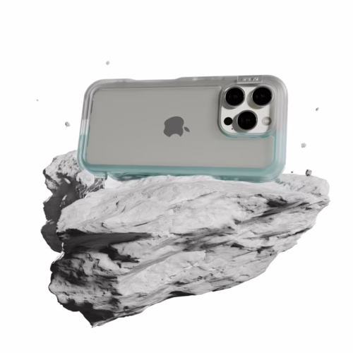 Ples รุ่น Arche TwoFace - เคส iPhone 16 Pro - สี Silver/Powder Blue