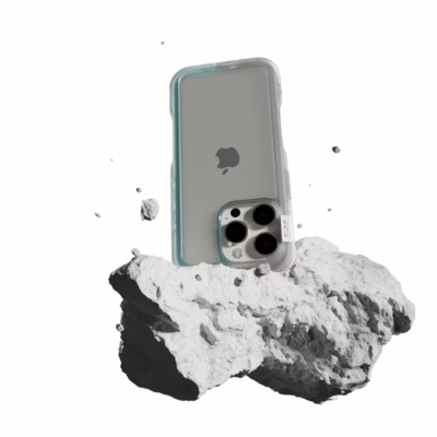 Ples รุ่น Arche TwoFace - เคส iPhone 16 Pro Max - สี Silver/Powder Blue