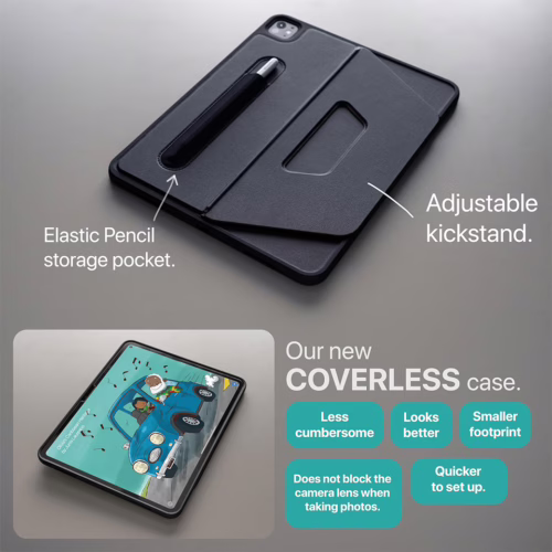 tineeOWL รุ่น DOVE - เคส iPad Pro 13" (7th/2024) - สี Black