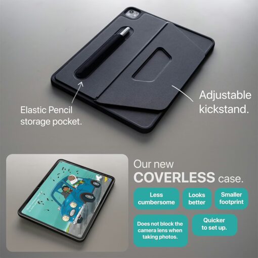 tineeOWL รุ่น DOVE - เคส iPad Pro 13" (7th/2024) - สี Black - Image 2