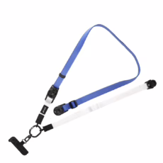 Ples รุ่น Two-Way Strap Premium - สายคล้อง - สี Blue / White