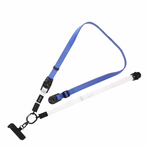 Ples รุ่น Two-Way Strap Premium - สายคล้อง - สี Blue / White