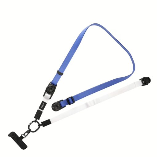 Ples รุ่น Two-Way Strap Premium - สายคล้อง - สี Blue / White