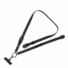 Ples รุ่น Two-Way Strap Premium - สายคล้อง - สี Black