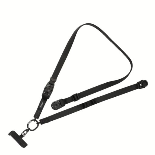 Ples รุ่น Two-Way Strap Premium - สายคล้อง - สี Black