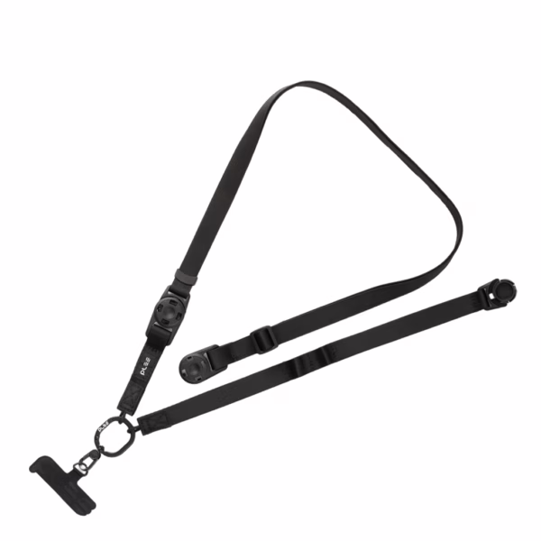 Ples รุ่น Two-Way Strap Premium - สายคล้อง - สี Black