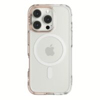 Ples รุ่น Lepi Air Layer TwoFace (Magnetic) - เคส iPhone 16 Pro Max - สี Chestnut Pearl/Transparent