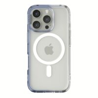 Ples รุ่น Lepi Air Layer TwoFace (Magnetic) - เคส iPhone 16 Pro Max - สี Cashmere Blue/Transparent