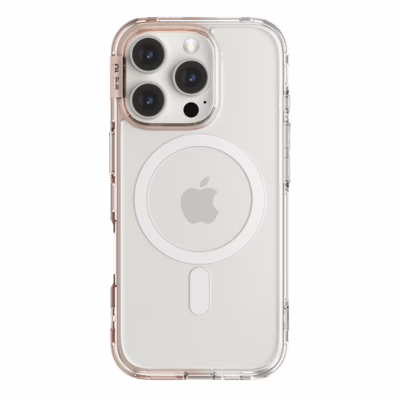 Ples รุ่น Lepi Air Layer TwoFace (Magnetic) - เคส iPhone 16 Pro - สี Chestnut Pearl/Transparent