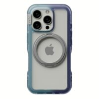 Ples รุ่น Arche TwoFace Magnetic Ring Stand - เคส iPhone 16 Pro Max - สี Retro Blue/Future Dusk
