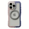 Ples รุ่น Arche TwoFace Magnetic Ring Stand - เคส iPhone 16 Pro Max - สี Transcendent Pink/Future Dusk