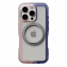 Ples รุ่น Arche TwoFace Magnetic Ring Stand - เคส iPhone 16 Pro - สี Transcendent Pink/Future Dusk