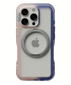 Ples รุ่น Arche TwoFace Magnetic Ring Stand - เคส iPhone 16 Pro - สี Transcendent Pink/Future Dusk