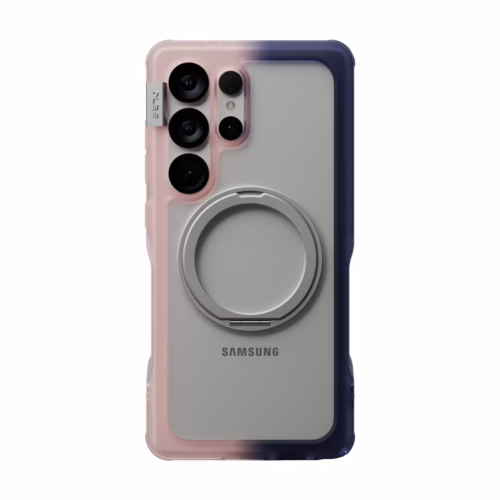 Ples รุ่น Arche TwoFace Magnetic Ring Stand - เคส Galaxy S25 Ultra - สี Transcendent Pink/Future Dusk