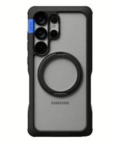 Ples รุ่น Arche Magnetic Ring Stand - เคส Galaxy S25 Ultra - สี Matt Black (Blue)