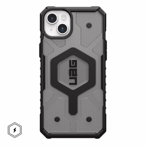 UAG รุ่น Pathfinder Clear MagSafe – เคส iPhone 15 Plus - สี Ash