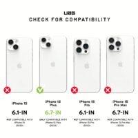 UAG รุ่น Pathfinder Clear MagSafe – เคส iPhone 15 Plus - สี Ash
