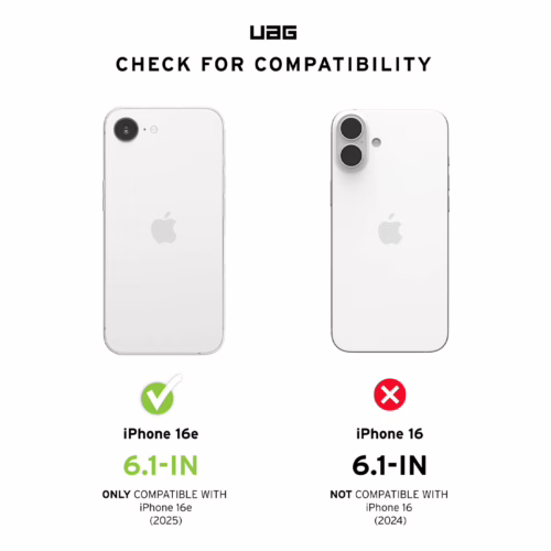 UAG รุ่น Essential Armor with Magsafe - เคส iPhone 16e - สี Ash