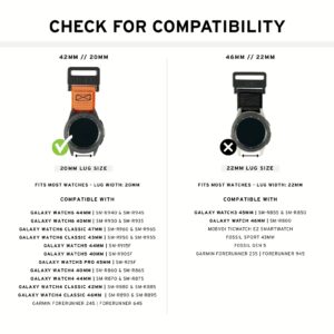 UAG รุ่น Scout - สายนาฬิกา Galaxy Watch 7/FE/6/5/4 (20mm) - สี Black