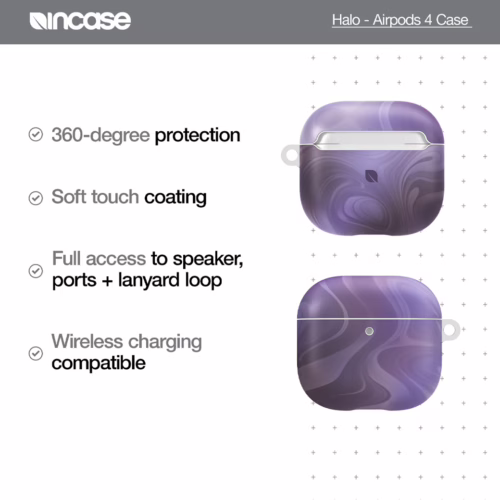 Incase รุ่น Halo Case - เคส AirPods 4 - สี Oil Slick Lilac