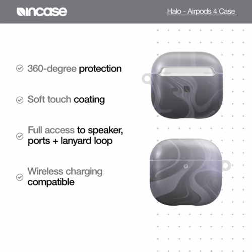 Incase รุ่น Halo Case - เคส AirPods 4 - สี Oil Slick Smoke