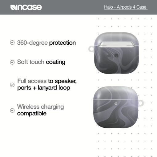 Incase รุ่น Halo Case - เคส AirPods 4 - สี Oil Slick Smoke - Image 6