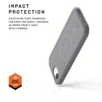 UAG รุ่น Dot with Magsafe - เคส iPhone 16e - สี Ash