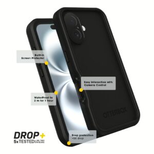 OtterBox รุ่น Fre Magsafe - เคส iPhone 16 Pro Max - สี Black