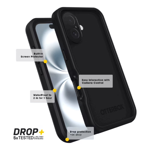 OtterBox รุ่น Fre Magsafe - เคส iPhone 16 Pro Max - สี Black