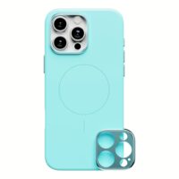 ohsnap! รุ่น Snap Case - เคส iPhone 16 Pro Max - สี Electric Teal (พร้อมกรอบอลูมิเนียม)