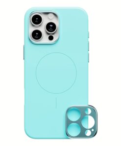ohsnap! รุ่น Snap Case - เคส iPhone 16 Pro Max - สี Electric Teal (พร้อมกรอบอลูมิเนียม)