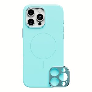 ohsnap! รุ่น Snap Case - เคส iPhone 16 Pro Max - สี Electric Teal (พร้อมกรอบอลูมิเนียม)