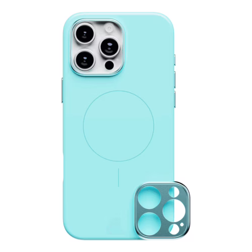 ohsnap! รุ่น Snap Case - เคส iPhone 16 Pro Max - สี Electric Teal (พร้อมกรอบอลูมิเนียม)