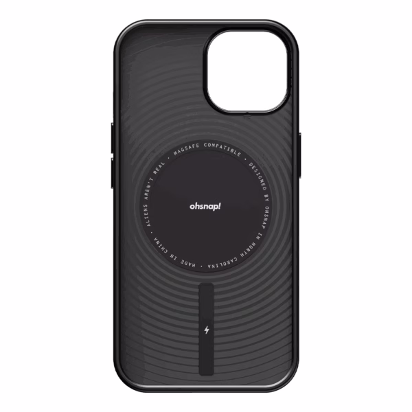 ohsnap! รุ่น Snap Case - เคส iPhone 16 Pro - สี Obsidian Black (พร้อมกรอบอลูมิเนียม)