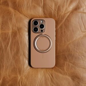 ohsnap! รุ่น Snap Case - เคส iPhone 16 Pro Max - สี Cognac Brown (พร้อมกรอบอลูมิเนียม)