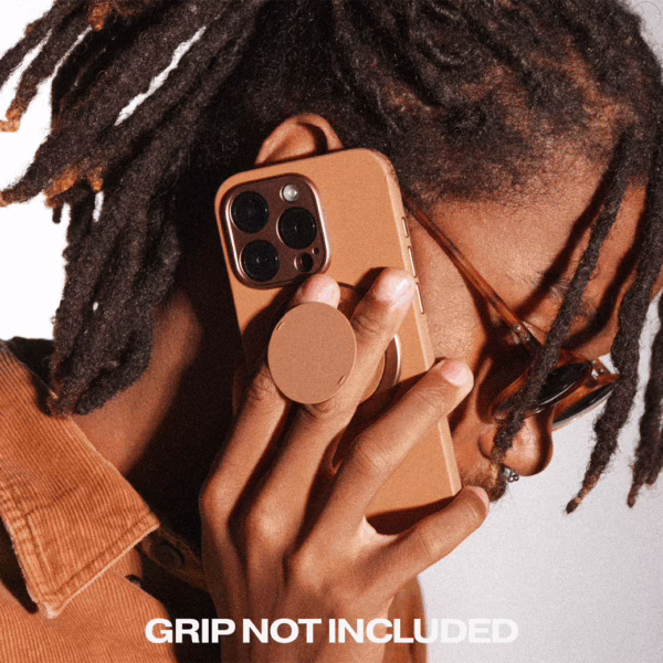ohsnap! รุ่น Snap Case - เคส iPhone 16 Pro Max - สี Cognac Brown (พร้อมกรอบอลูมิเนียม)