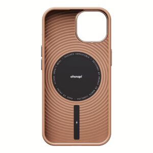 ohsnap! รุ่น Snap Case - เคส iPhone 16 Pro Max - สี Cognac Brown (พร้อมกรอบอลูมิเนียม)