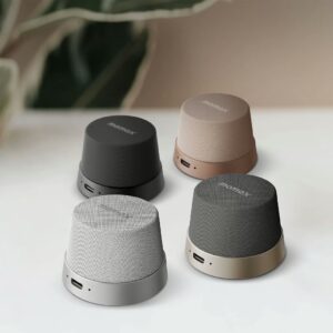 Momax รุ่น 1-Vibe Go - ลำโพง Magnetic - สี Silver