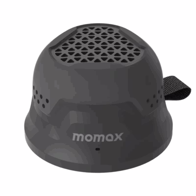Momax รุ่น 1-Vibe Go (Rugged) - ลำโพง Magnetic - สี Black