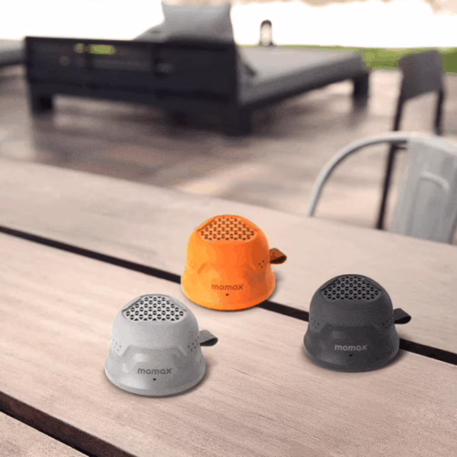 Momax รุ่น 1-Vibe Go (Rugged) - ลำโพง Magnetic - สี Titanium