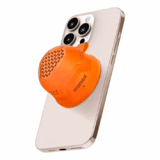 [Set] ลำโพง 1-VibeGo+เคส Momax รุ่น CaseFORM Air (Magnetic) - iPhone 16 Pro Max - สี Orange - Image 8