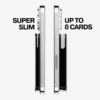 ohsnap! รุ่น Snap Grip Wallet - ที่เก็บบัตรติดหลังมือถือ - สี Obsidian Black